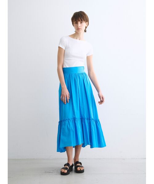 three dots / スリードッツ スカート | Feather lawn skirt | 詳細8
