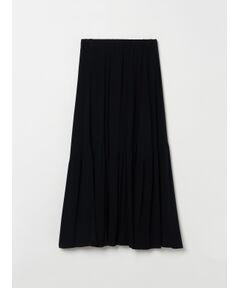 Travel line zigzag flare skirt