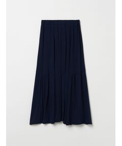 Travel line zigzag flare skirt