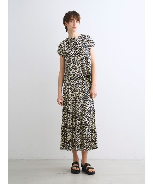 three dots / スリードッツ スカート | Travel line zigzag flare skirt | 詳細7