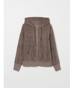 three dots / スリードッツ パーカー | Long staple pile zip up hoody
