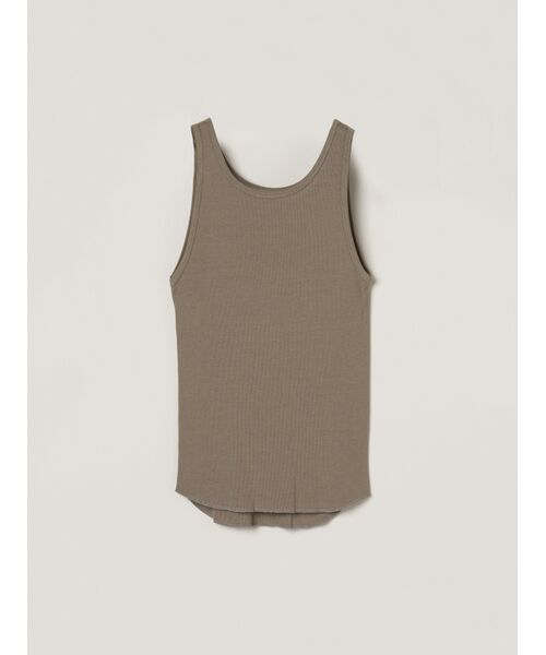 three dots/スリードッツ Yogi basic tank by Plax khaki S three dots/スリードッツ Yogi basic tank by Plax khaki S