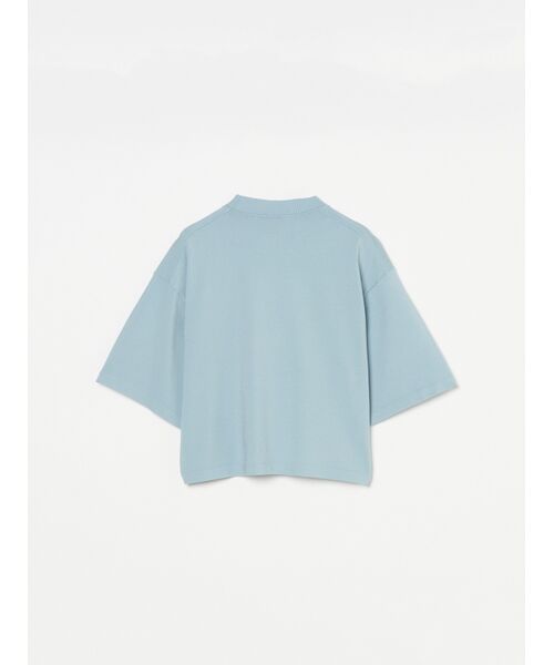three dots / スリードッツ Tシャツ | Sleek sweater s/s knitted tshirt | 詳細1