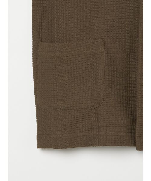 three dots / スリードッツ テーラードジャケット | Men's waffle 2button jacket | 詳細4