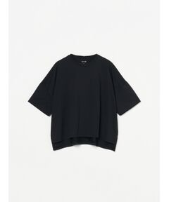 Powdery cotton half slv wide tee