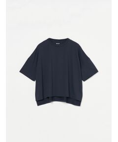 Powdery cotton half slv wide tee