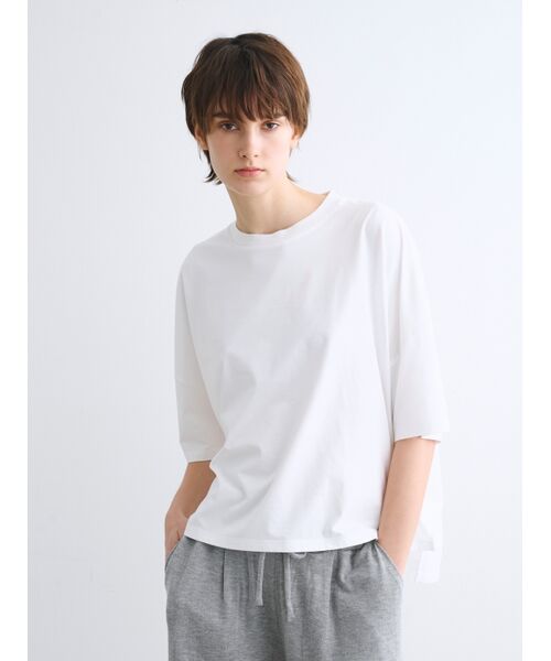 three dots / スリードッツ Tシャツ | Powdery cotton half slv wide tee | 詳細6