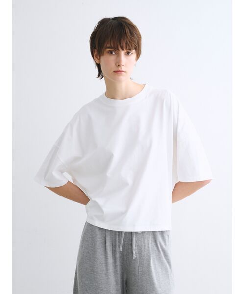 three dots / スリードッツ Tシャツ | Powdery cotton half slv wide tee | 詳細7