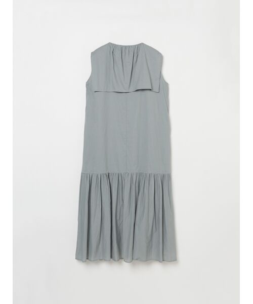 three dots / スリードッツ ドレス | Cotton lawn big collar dress | 詳細1