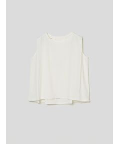 Stretch nylon tuck sleeve tee