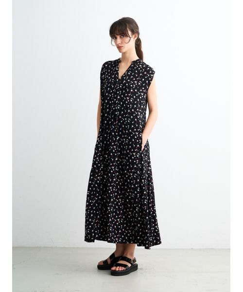 three dots / スリードッツ ドレス | Travel line dress | 詳細6