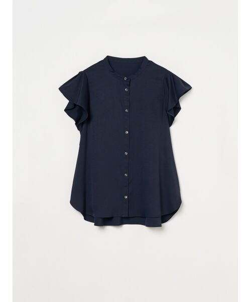 three dots / スリードッツ その他トップス | Silky twill flair sleeve top | 詳細6