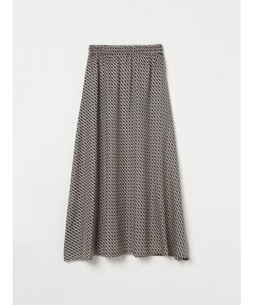 three dots / スリードッツ スカート | Silky twill narrow skirt | 詳細1