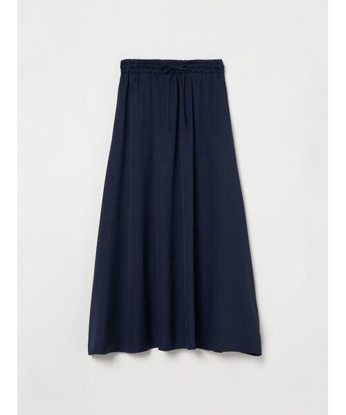 three dots / スリードッツ スカート | Silky twill narrow skirt | 詳細6