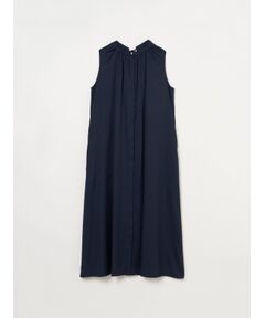 Silky twill gather dress