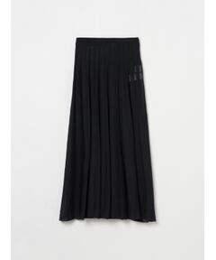 Sheer pleats skirt