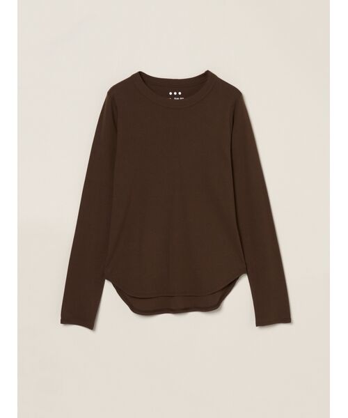 three dots / スリードッツ Tシャツ | Boy's alex long sleeve（coffee）