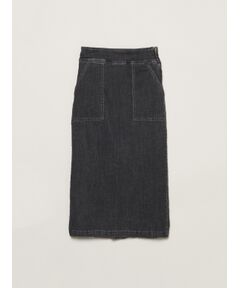 Denim streight skirt