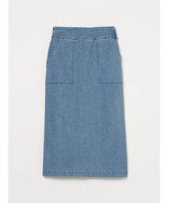 Denim streight skirt