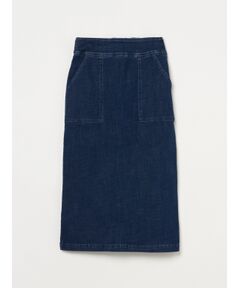 Denim streight skirt