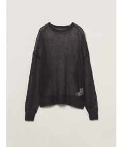 Mesh mohair pullover