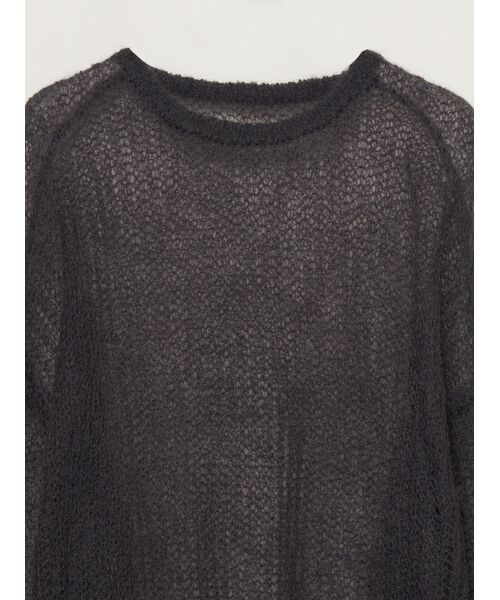 three dots / スリードッツ ニット・セーター | Mesh mohair pullover | 詳細2