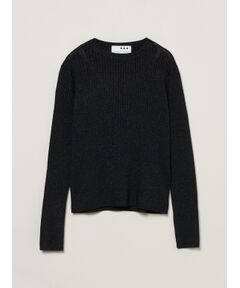 Lurex sweater rib knit tee