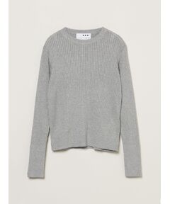 Lurex sweater rib knit tee