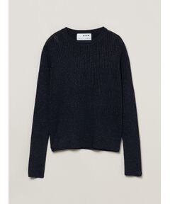 Lurex sweater rib knit tee