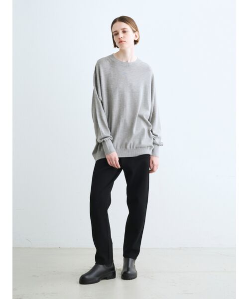 three dots / スリードッツ ニット・セーター | Lurex sweater loose pullover | 詳細9