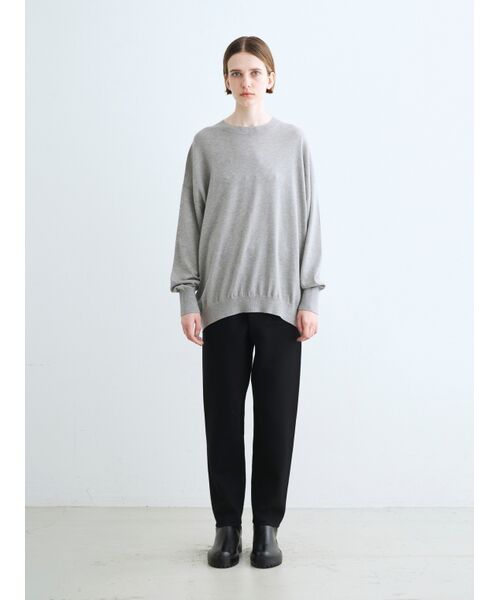 three dots / スリードッツ ニット・セーター | Lurex sweater loose pullover | 詳細10