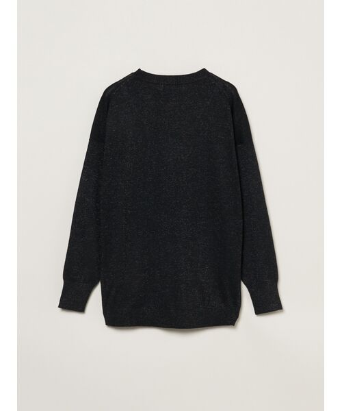 three dots / スリードッツ ニット・セーター | Lurex sweater loose pullover | 詳細1