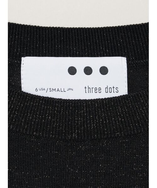 three dots / スリードッツ ニット・セーター | Lurex sweater loose pullover | 詳細3