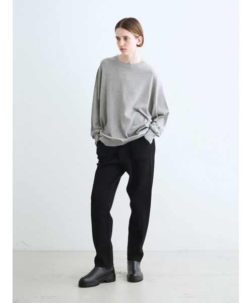 three dots / スリードッツ ニット・セーター | Lurex sweater loose pullover | 詳細8