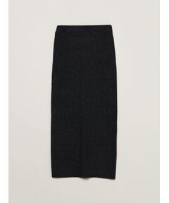 Lurex sweater rib skirt