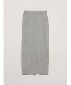 Lurex sweater rib skirt