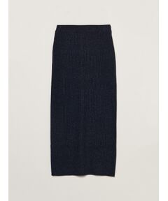 Lurex sweater rib skirt