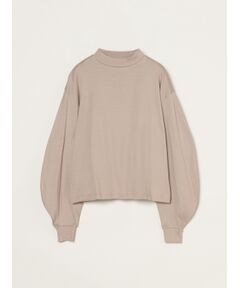 Silky cotton knit curved sleeveT