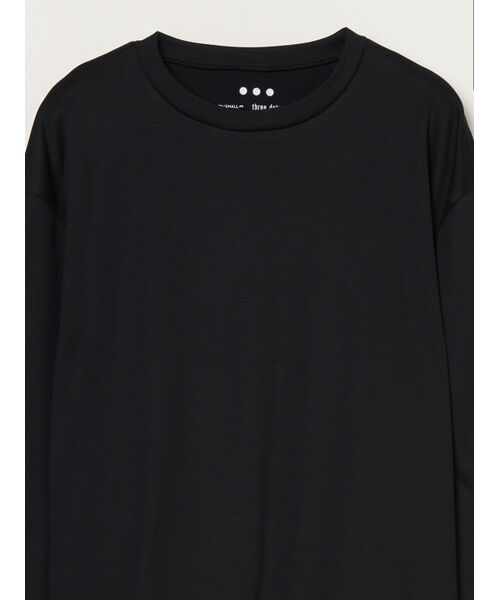 three dots / スリードッツ ニット・セーター | Silky cotton knit l/s tee | 詳細2