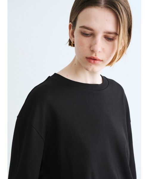 three dots / スリードッツ ニット・セーター | Silky cotton knit l/s tee | 詳細8