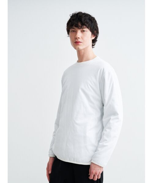 three dots / スリードッツ Tシャツ | Men's leo reversible padded pullover | 詳細6