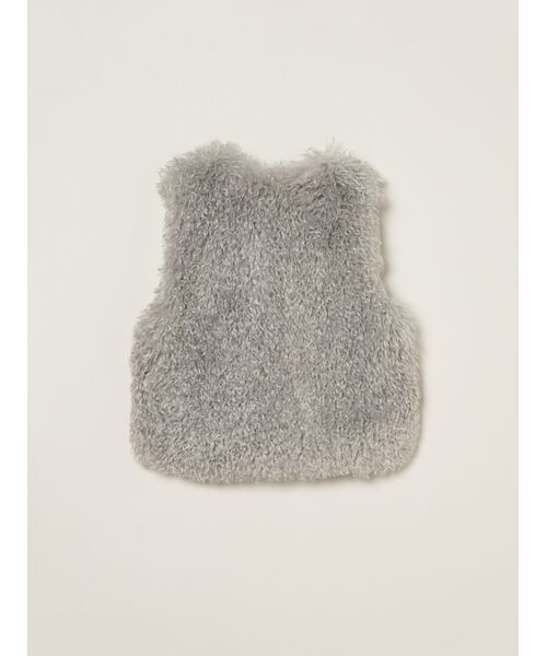 three dots / スリードッツ その他アウター | Wavy fur short gilet | 詳細1