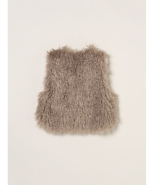 three dots / スリードッツ その他アウター | Wavy fur short gilet | 詳細11