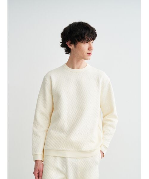 three dots / スリードッツ その他トップス | Men's quilt jersery sweat shirt | 詳細6