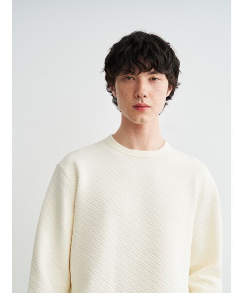 three dots / スリードッツ その他トップス | Men's quilt jersery sweat shirt | 詳細8