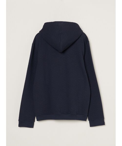 three dots / スリードッツ パーカー | Men's quilt jersery zip up hoodie | 詳細1