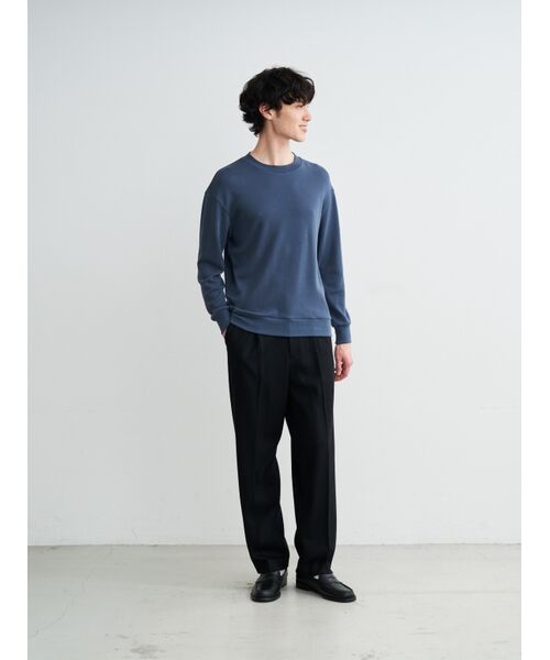 three dots / スリードッツ Tシャツ | Men's souffle cotton crew neck | 詳細9