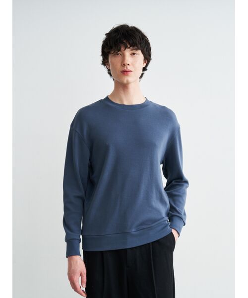 three dots / スリードッツ Tシャツ | Men's souffle cotton crew neck | 詳細6