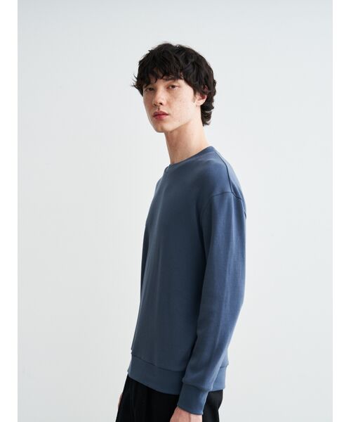 three dots / スリードッツ Tシャツ | Men's souffle cotton crew neck | 詳細7