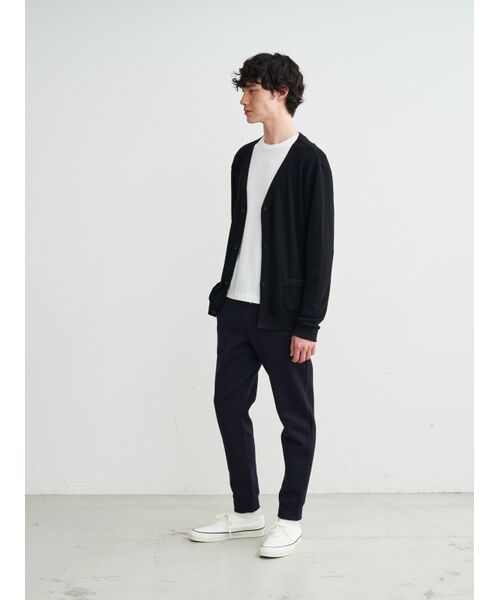 three dots / スリードッツ カーディガン・ボレロ | Men's souffle cotton cardigan | 詳細10